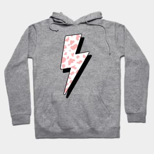 Strawberry Cow Pink Lightning Bolt Hoodie